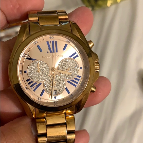 Rose gold MK watch